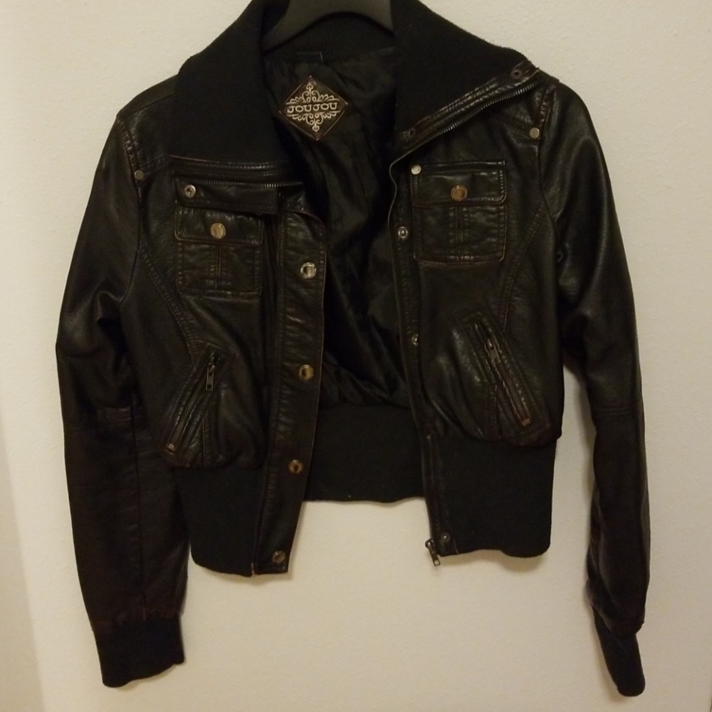Faux Leather Jacket
